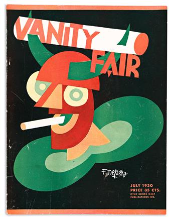 FORTUNATO DEPERO (1892-1960).  [LA RIVISTA] & [VANITY FAIR]. Group of 10 magazines. 1924-1935. Each 12¾x10 inches, 32¼x25½ cm.